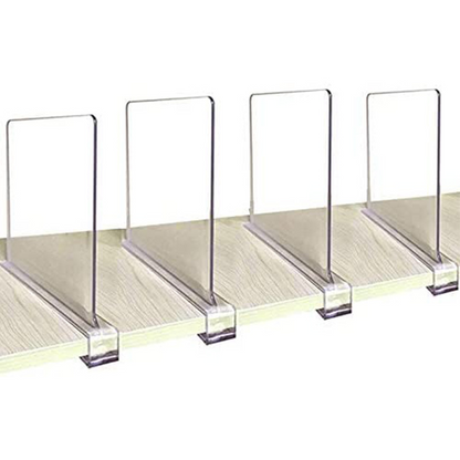 Acrylic Closet Shelf Dividers