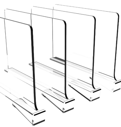 Acrylic Closet Shelf Dividers
