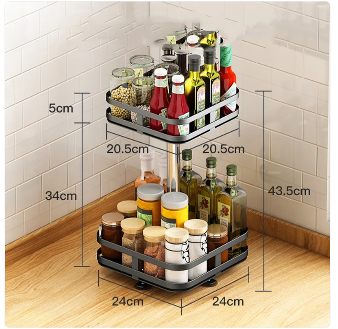 Multifunctional Multilevel Kitchen Spice Rack