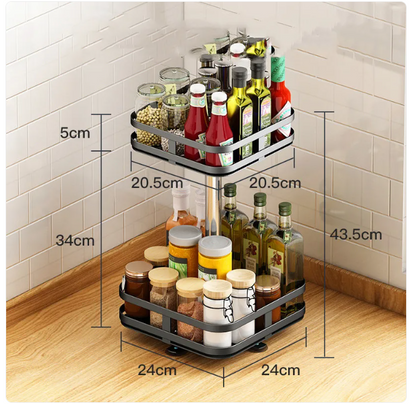 Multifunctional Multilevel Kitchen Spice Rack