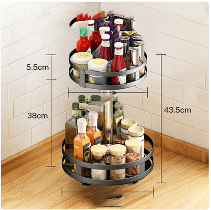 Multifunctional Multilevel Kitchen Spice Rack
